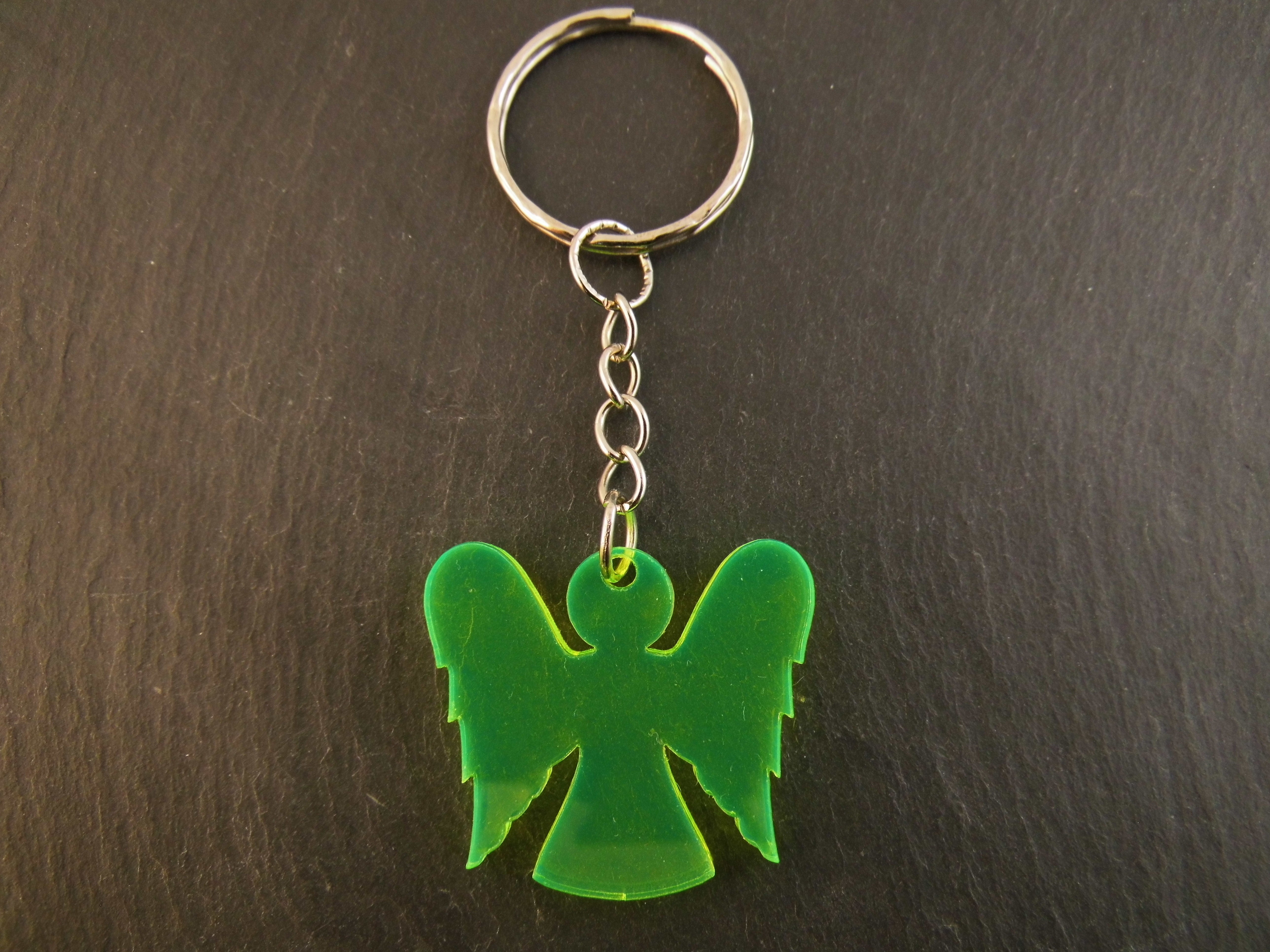 Schlüsselanhänger Engel fluoreszierend Taschenbaumler
